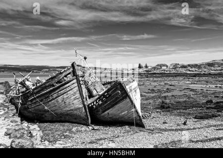 Barca da pesca relitti Foto Stock