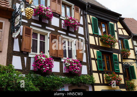 Ribeauvillé, Alsazia, Francia Foto Stock