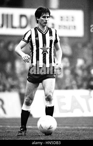 GLEN ROEDER Newcastle United FC 04 Gennaio 1985 Foto Stock