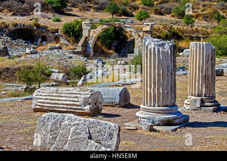 Prytaneion (luogo di incontro) Efeso Turchia Foto Stock