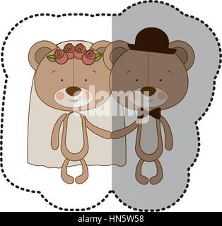 Porta sposato immagine dell'icona, illustrazione vettoriale design Illustrazione Vettoriale