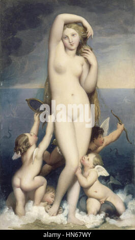 1848 Jean-Auguste-Dominique Ingres - Venere Anadyomène Foto Stock