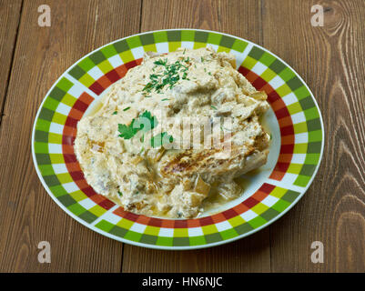 Tramortito costolette di maiale. Questo è sicuramente un'anima il cibo e la cucina del sud preferito. Foto Stock