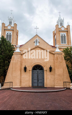 Albuquerque, Stati Uniti d'America - 28 Luglio 2015: San Felipe de Neri Chiesa Parrocchiale nella città vecchia di Albuquerque Foto Stock