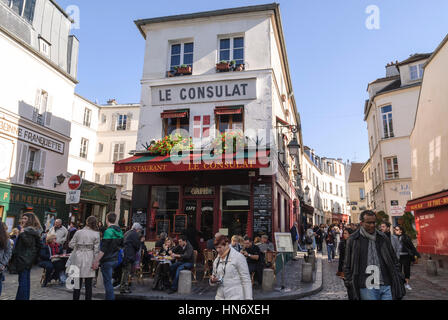 Montmarrte distretto di Parigi, Francia Foto Stock