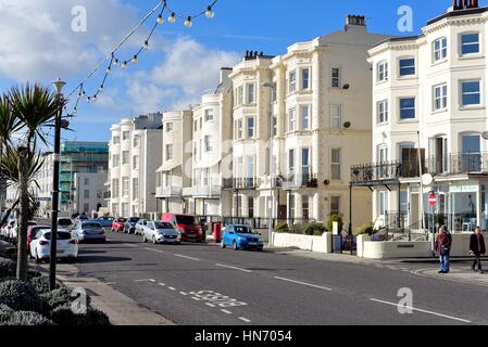 Marine Parade Worthing seafront SUSSEX REGNO UNITO Foto Stock