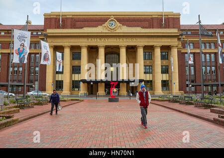 Stazione ferroviaria, Wellington, Nuova Zelanda Foto Stock