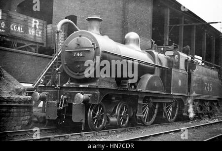 Ferrovia Midland Classe 3 locomotore n. 745 - eventualmente 1930s Foto Stock