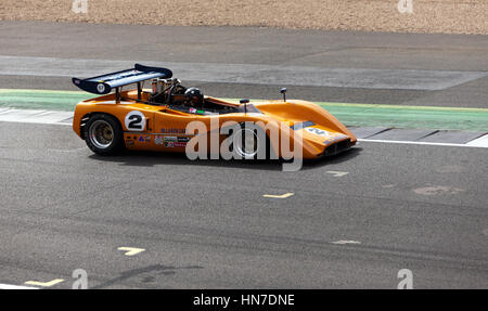 Una McLaren M8C azionato da Harry leggere, che partecipano al CAN-AM 50 Interserie Challenge Trophy a Silverstone Classic 2016 Foto Stock