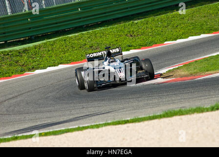 Circuito di Vallelunga, Roma, Italia - 2 novembre 2008. Superleague Formula, le vetture in pista durante gara 1 Foto Stock