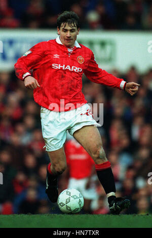 ANDREI KANCHELSKIS MANCHESTER UNITED FC 06 Gennaio 1994 Foto Stock