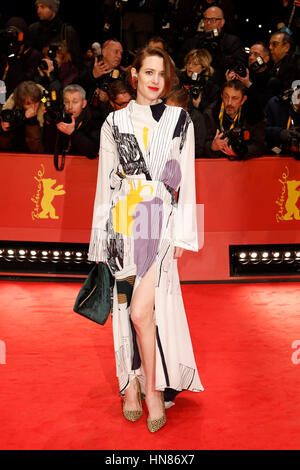 Berlino, Germania. 09Feb, 2017. Julia Malik frequentando il 'Django' premiere e cerimonia di inaugurazione svoltasi alla Berlinale Palast di Berlino, Germania, 09.02.2017. Credito: T. marca/Alamy Live News Foto Stock