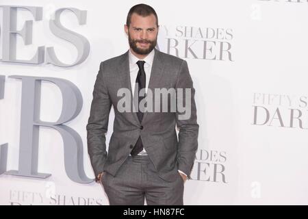 Londra, Regno Unito. 09Feb, 2017. Jamie Dornan assiste ' cinquanta sfumature più scure Premiere del Regno Unito - Londra, Inghilterra (09/02/2017) | utilizzo del credito in tutto il mondo: dpa/Alamy Live News Foto Stock