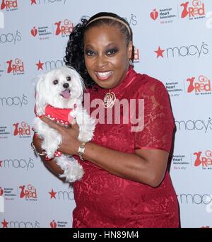 New York, NY, STATI UNITI D'AMERICA. Il 9 febbraio, 2017. Star Jones di presenze per American Heart Association di andare in rosso per donne abito rosso pista Collezione Fashion Show, Hammerstein sala da ballo presso il centro di Manhattan, New York, NY Febbraio 9, 2017. Credito: RCF/Everett raccolta/Alamy Live News Foto Stock