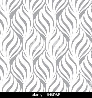 Abstract floral seamless pattern. linea geometrica ornamento nero. ornamentali sfondo elegante abstract stripe texture tile Illustrazione Vettoriale