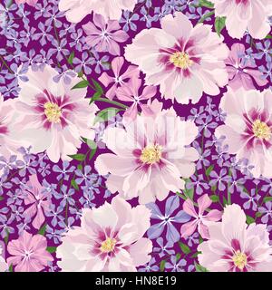 Floral seamless pattern. fiore. sfondo floreale texture seamless con fiori. Illustrazione Vettoriale