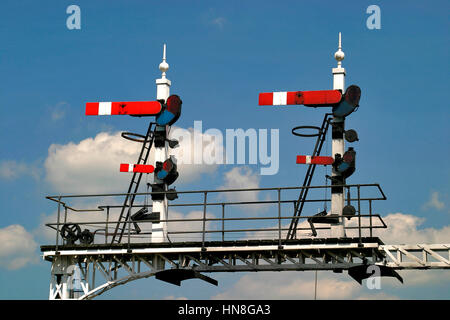 British Railway semaforo segnali, Foto Stock