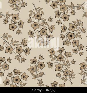 Floral seamless pattern. Sfondo di fiori. Floral seamless texture con fiori. Illustrazione Vettoriale