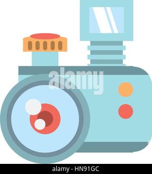 Fotocamera icona correlati design, illustrazione vettoriale immagine Illustrazione Vettoriale