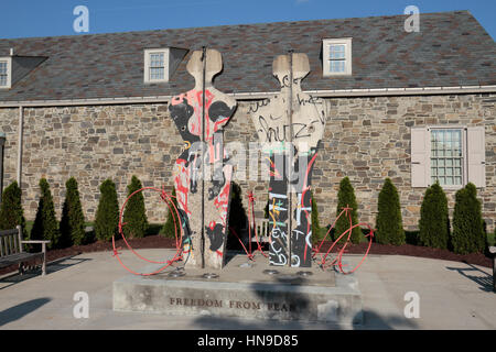 "Breakfree' scultura, libertà corte in Springwood, il Roosevelt National Historic Site in Hyde Park, New York, Stati Uniti. Foto Stock