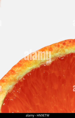 Close-up di tagliare Minneola Mandarin Orange Foto Stock