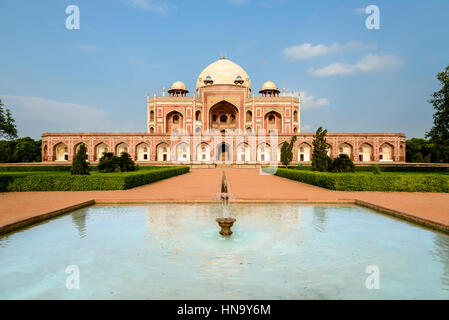 Mogul re la tomba di Humayun a Nuova Delhi, India Foto Stock