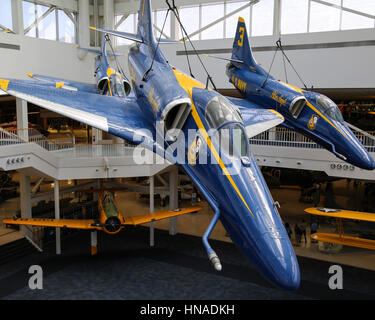 Blue Angels A-4 Skyhawk aeromobile Foto Stock