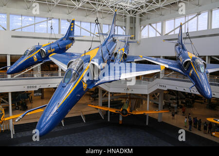 Blue Angels A-4 Skyhawk aeromobile Foto Stock