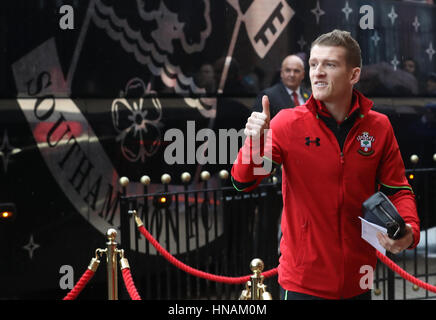 Southampton Steven Davis durante il match di Premier League allo stadio di luce, Sunderland. Foto Stock