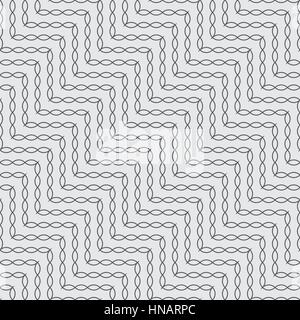 Geometrica pattern senza giunture. La texture si ripete la forma di un ellisse. Monocromatico. Illustrazione Vettoriale Illustrazione Vettoriale