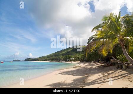 Nacula Bay su Nacula Island in Yasawa Islands, Fiji. Foto Stock