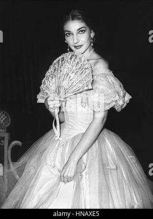 MARIA CALLAS cantante (1958) Foto Stock