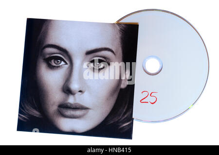 Adele 25 CD musicali Foto Stock