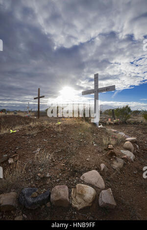 Cimitero di Apache, Arizona USA Foto Stock