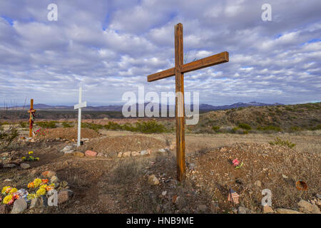 Cimitero di Apache, Arizona USA Foto Stock