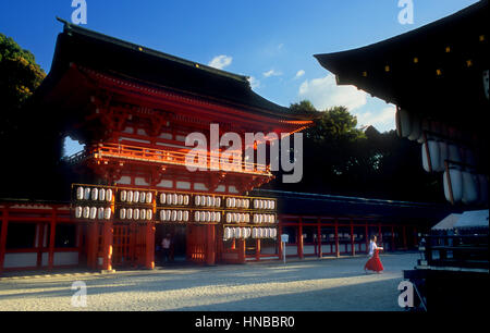 Santuario Shimogamo,UNESCO - Sito Patrimonio dell'umanità,Kyoto, Giappone Foto Stock