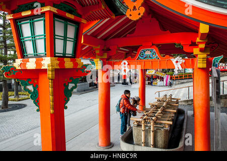 Fushimi Inari-Taisha santuario,Kyoto, Giappone Foto Stock