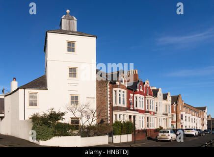 Beacon House, vecchio di luce ad alta, North Shields, England, Regno Unito Foto Stock