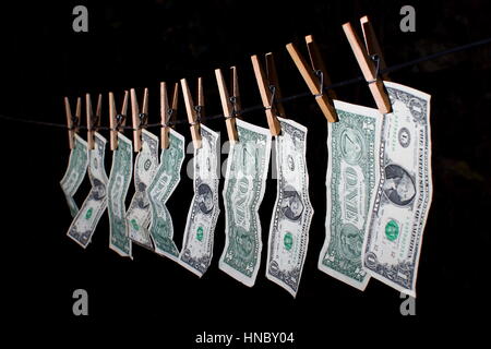 Riciclaggio del denaro - manovra finanziaria Foto Stock