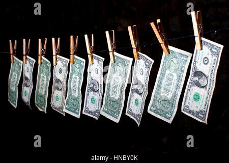 Riciclaggio del denaro - manovra finanziaria Foto Stock