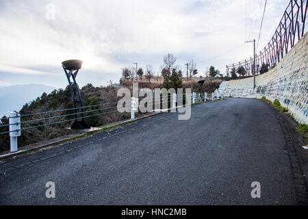 Vista da mt.Matsuda, Matsuda-machi, nella prefettura di Kanagawa, Giappone Foto Stock