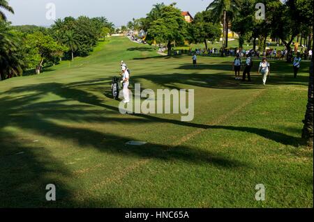 Kuala Lumpur, Malesia. Xi Febbraio 2017. David LIPSKY(USA) nella foto durante il giorno tre del 2017 Campionato Maybank Malaysia a Saujana Golf and Country Club a febbraio 11, 2017 a Kuala Lumpur, Malesia. Credito: Chris JUNG/Alamy Live News Foto Stock