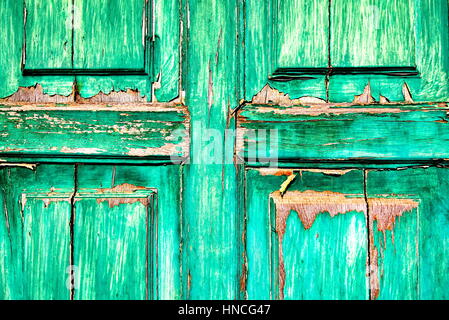 Il vecchio fienile in legno bordo con una superficie invecchiato Foto Stock