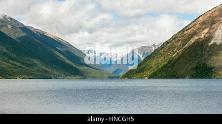 Lago Rotoiti, Nelson Lakes National Park, Tasman District, Southland, Nuova Zelanda Foto Stock