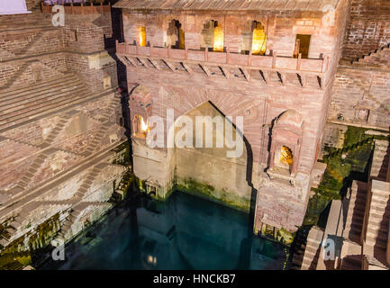 Il Toor ji ka Baori (Toor ji stepwell) in Jodhpur, India Foto Stock