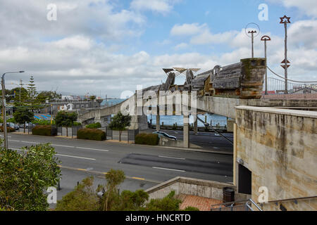 Città di mare Bridge, Wellington, Nuova Zelanda Foto Stock