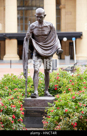 Il Mahatma Gandhi statua, Wellington, Nuova Zelanda Foto Stock
