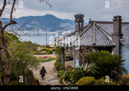 Giardino di Guantaio, ex Glover House, di Nagasaki, Giappone Foto Stock