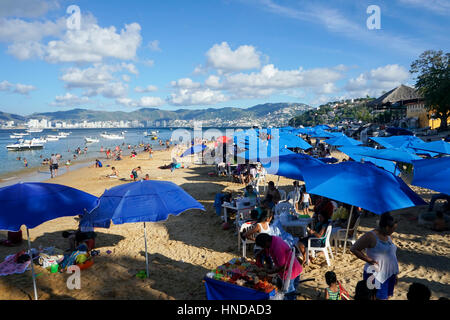 Tlacapanocha Beach, Acapulco, Messico Foto Stock