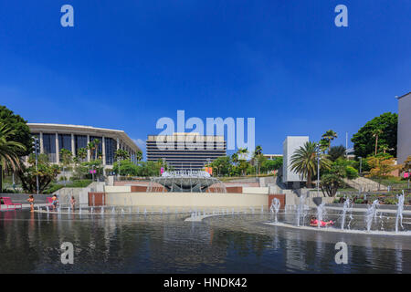 Los Angeles, agosto 23: Los Angeles Department di acqua ed energia con fontana il Ago 23, 2014 a Los Angeles in California Foto Stock